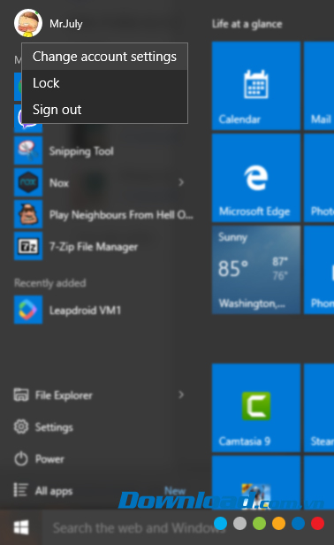Cách đăng nhập tài khoản Microsoft trên Windows 10