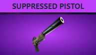 Súng Suppressed Pistol cực hiếm trong Fortnite