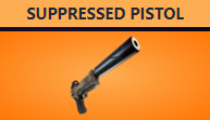 Súng Suppressed Pistol huyền thoại trong Fortnite