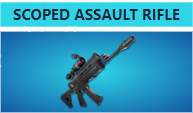 Súng Scoped Assault Rifle hiếm trong Fortnite