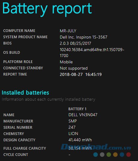 Battery Report