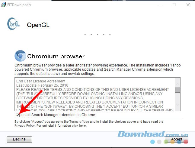 Bỏ cài đặt Chromium