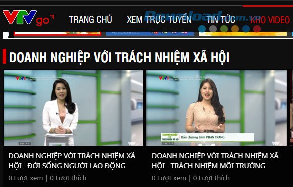 Xem lại các chương trình đã phát