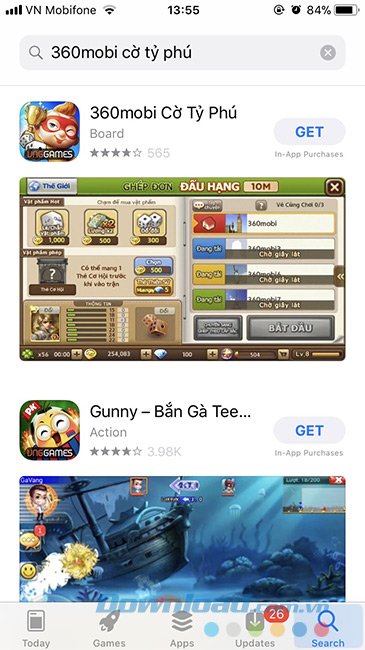 Tải game 360mobi cờ tỷ phú