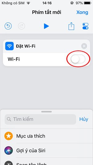 Tắt wifi