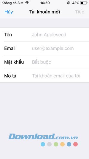 Hướng dẫn cách đăng nhập email trên iPhone - bloghong.com