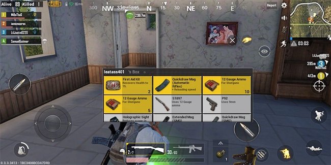 Cách loot đồ trong PUBG Mobile