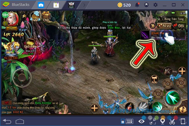 Làm nhiệm vụ trong game