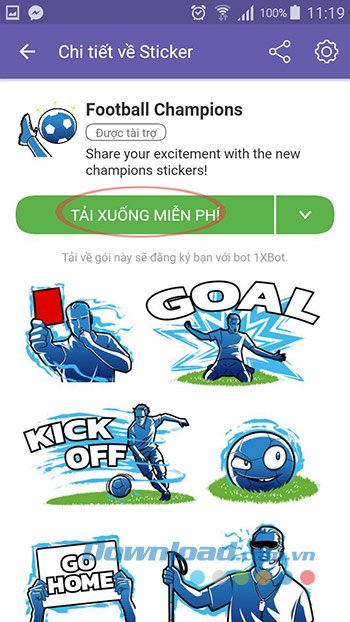 Tải Sticker mới