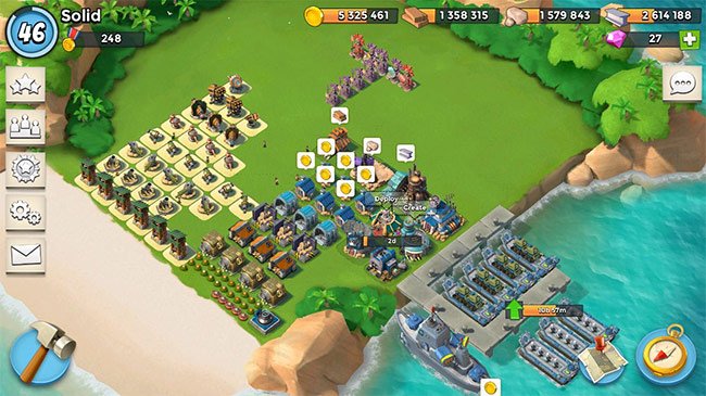 Game  chiến thuật dàn trận Boom Beach