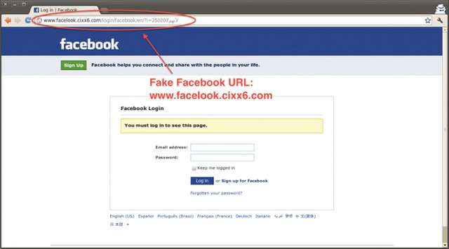 Tấn công Facebook bằng web giả 