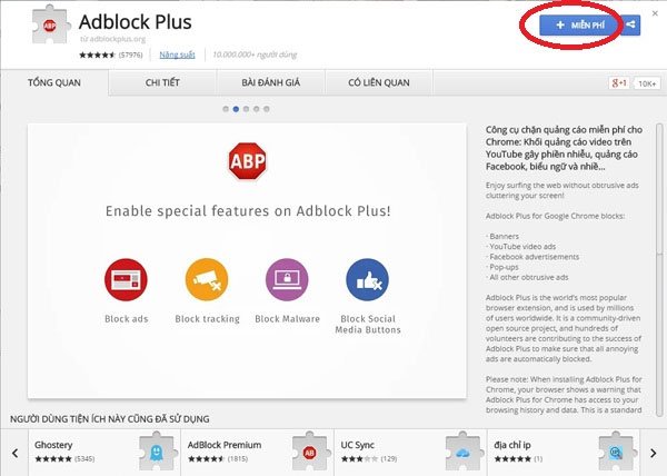 Hướng dẫn cài đặt Adblock Plus chặn quảng cáo trên trình duyệt