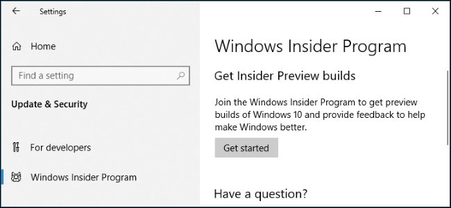 Nhóm người dùng thử Windows 10