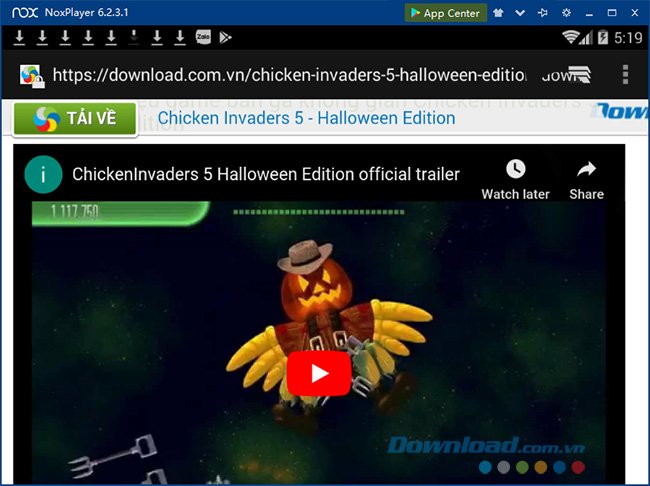 Tải phần mềm cho giả lập NoxPlayer