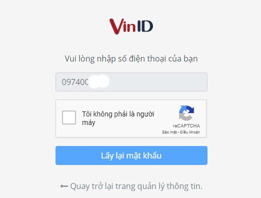 Nhập số điện thoại