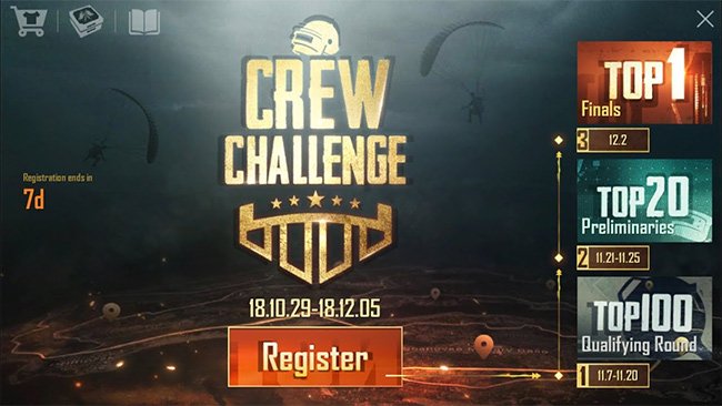 PUBG Mobile – Tìm hiểu về giải đấu Crew Challenge