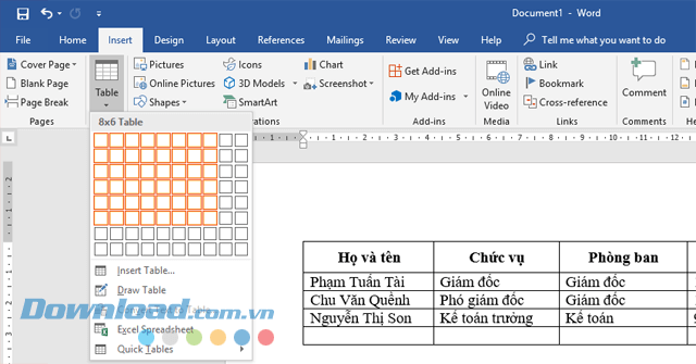 8 mẹo định dạng bảng hoàn hảo trên Microsoft Word - Download.vn