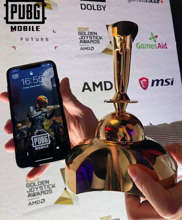 PUBG Mobile đạt giải game mobile của năm tại Golden Joystick Awards 2018