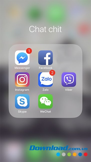 Ứng dụng Zalo trên iOS