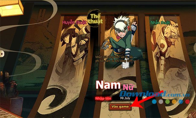 Đặt tên cho nhân vật trong Naruto Luc Dao