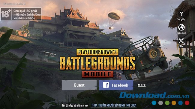 Đăng nhập tài khoản PUBG Mobile VNG