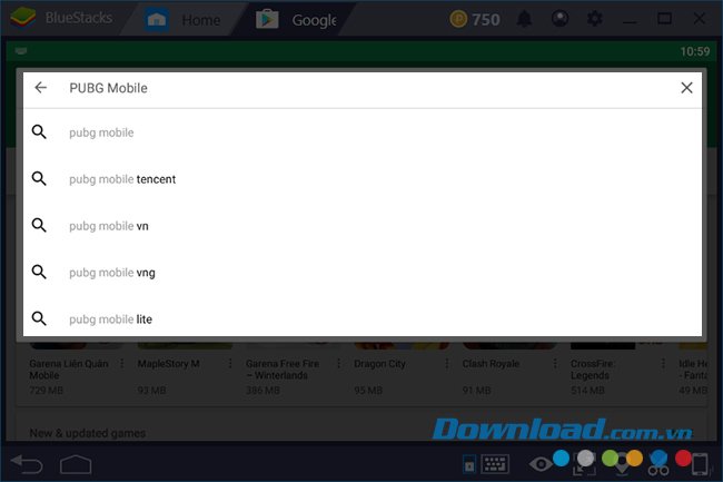 Tìm kiếm game PUBG Mobile