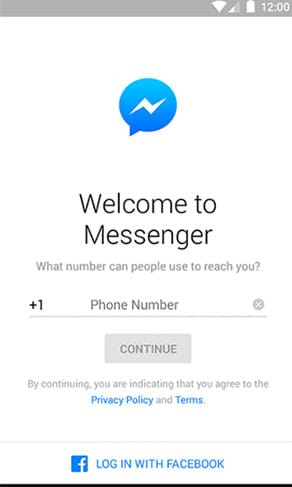 Cách đăng nhập Facebook Messenger không cần tài khoản Facebook
