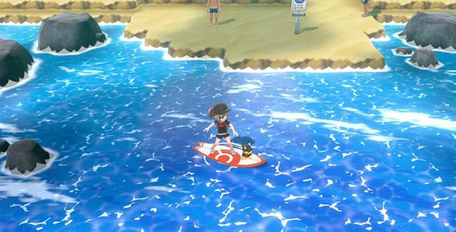 Pokemon Let’s Go: Cách học kỹ thuật Surf và Sea Skim để di chuyển trên nước