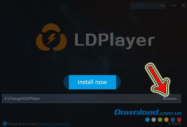 Nhấn vào Browse chọn vị trí cài LDPlayer