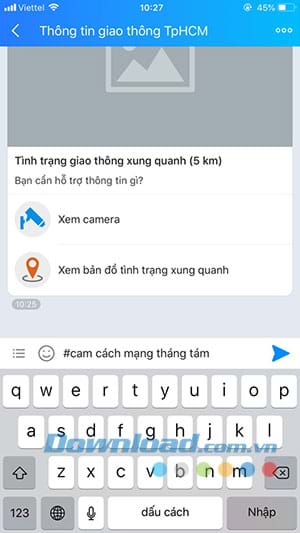 Xem tình trạng giao thông