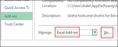 Cài đặt và gỡ bỏ add-in trong Excel