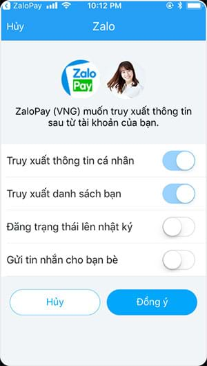 Cho phép Zalo truy cập