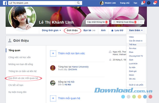 Giới thiệu trang cá nhân Facebook