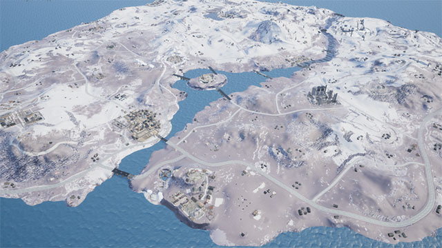 Map Vikendi là 3 hòn đảo liền kề nhau