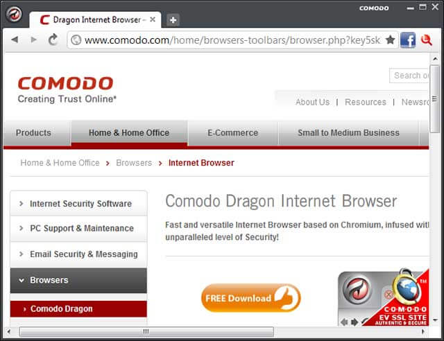 Comodo Dragon Browser