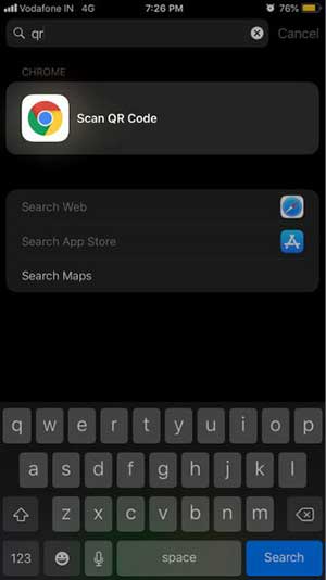 Tính năng quét mã QR được tích hợp ngay trong Chrome trên iPhone