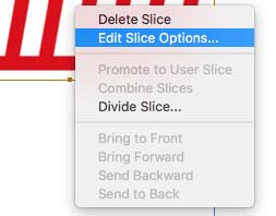 Chọn Edit Slice Options…