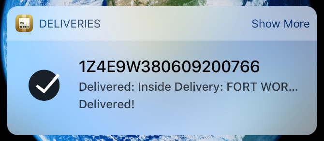 Deliveries