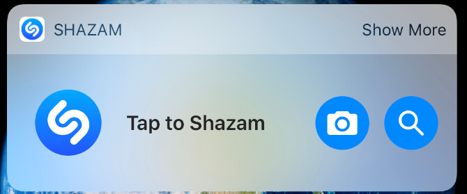 Widget Shazam