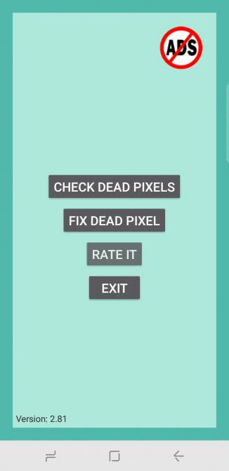 Menu Dead Pixel Test and Fix