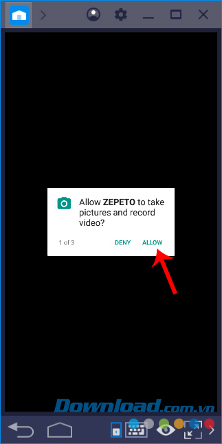 Cho phép Zepeto tạo video và chụp ảnh
