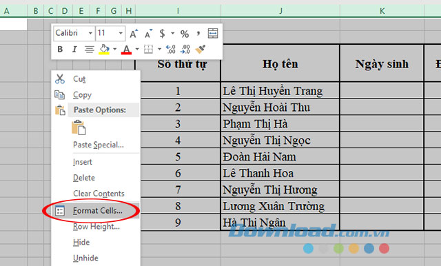 Bỏ khóa toàn bộ dữ liệu trong bảng tính hiện hành của Excel