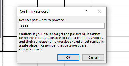 Mở khóa cột đã khóa trên Excel