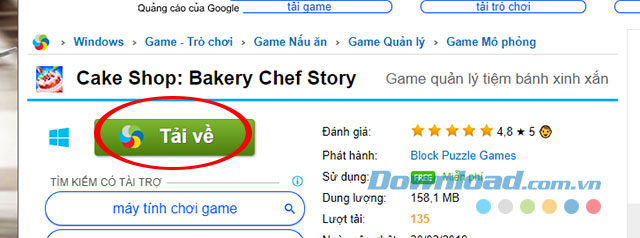 Tải game Cake Shop: Bakery Chef Story