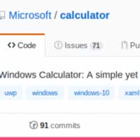 Microsoft chia sẻ mã nguồn ứng dụng Calculator trên GitHub