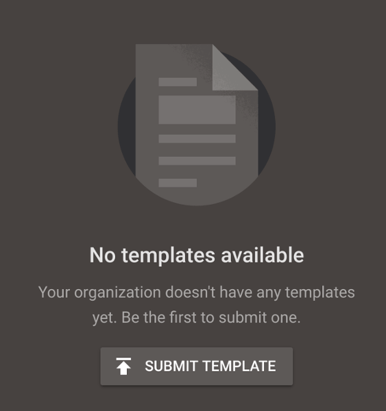 Chọn Submit Template