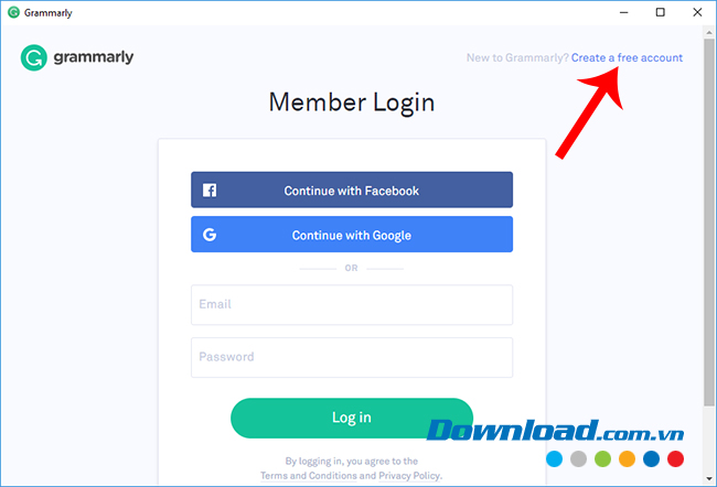 Đăng nhập tài khoản Grammarly