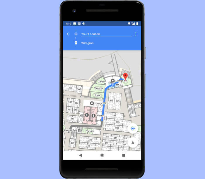 Android Pie hỗ trợ chỉ đường trong nhà