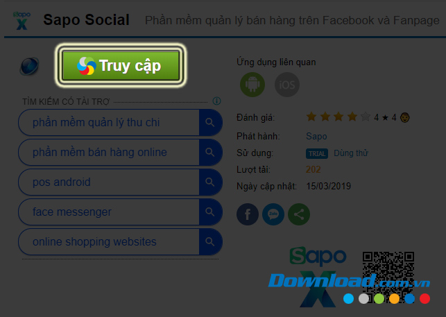 Cách thiết lập để bán hàng online bằng Sapo Social