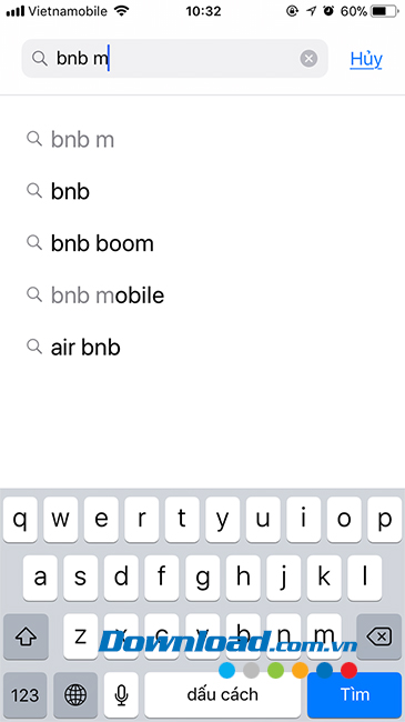 Tìm kiếm game BnB M trên App Store